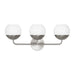 Myhouse Lighting Visual Comfort Studio - 4468103-962 - Three Light Bath Vanity - Alvin - Brushed Nickel