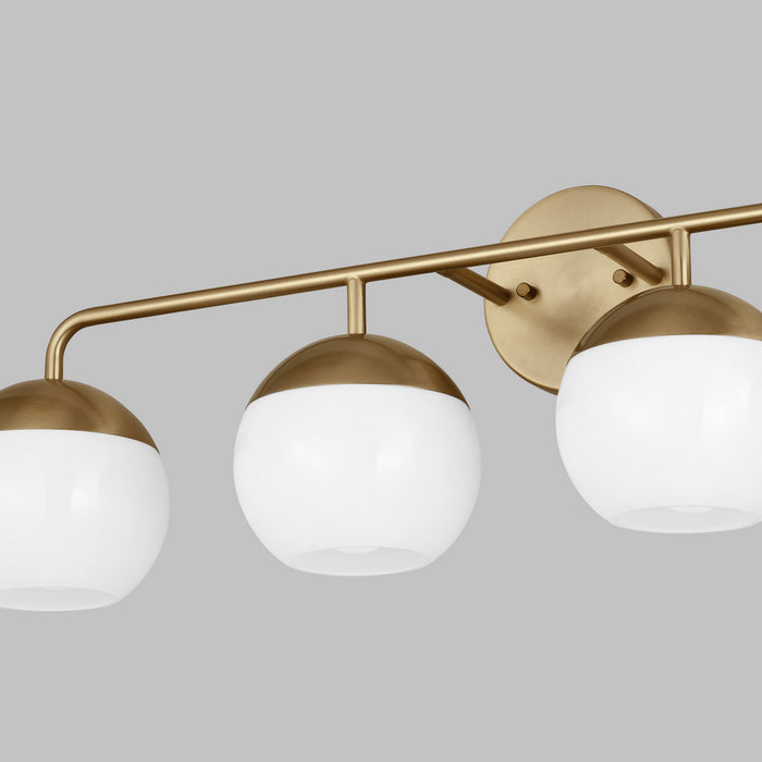 Myhouse Lighting Visual Comfort Studio - 4468104-848 - Four Light Bath Vanity - Alvin - Satin Brass