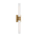 Myhouse Lighting Visual Comfort Studio - 4665002-848 - Two Light Bath Vanity - Keaton - Satin Brass