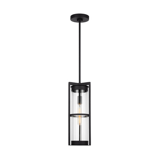 Myhouse Lighting Visual Comfort Studio - 6226701-12 - One Light Outdoor Pendant - Alcona - Black