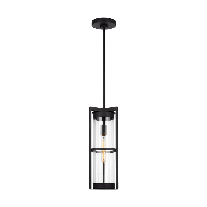 Myhouse Lighting Visual Comfort Studio - 6226701-12 - One Light Outdoor Pendant - Alcona - Black