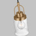 Myhouse Lighting Visual Comfort Studio - 6544701-848 - One Light Pendant - Anders - Satin Brass