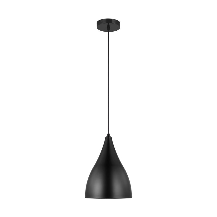 Myhouse Lighting Visual Comfort Studio - 6545301-112 - One Light Pendant - Oden - Midnight Black