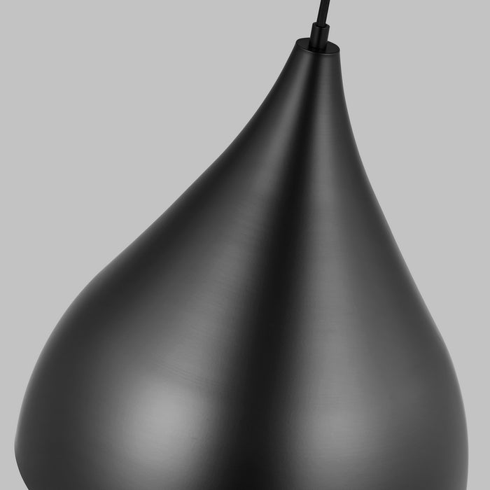 Myhouse Lighting Visual Comfort Studio - 6645301-112 - One Light Pendant - Oden - Midnight Black