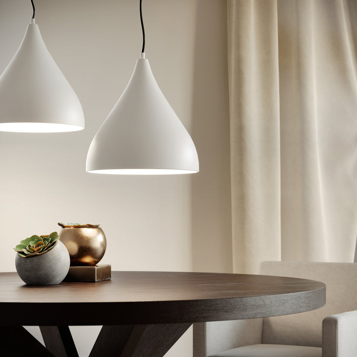 Myhouse Lighting Visual Comfort Studio - 6645301-115 - One Light Pendant - Oden - Matte White