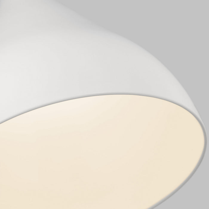 Myhouse Lighting Visual Comfort Studio - 6645301-115 - One Light Pendant - Oden - Matte White