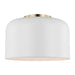 Myhouse Lighting Visual Comfort Studio - 7505401-115 - One Light Flush Mount - Malone - Matte White