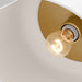 Myhouse Lighting Visual Comfort Studio - 7505401-115 - One Light Flush Mount - Malone - Matte White