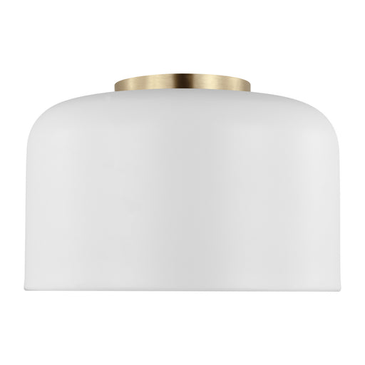 Myhouse Lighting Visual Comfort Studio - 7505401-115 - One Light Flush Mount - Malone - Matte White