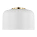 Myhouse Lighting Visual Comfort Studio - 7505401-115 - One Light Flush Mount - Malone - Matte White