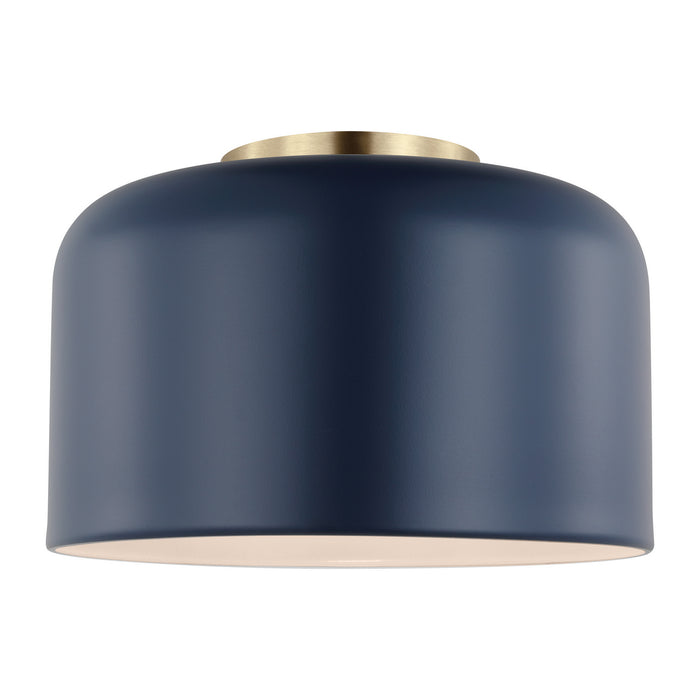 Myhouse Lighting Visual Comfort Studio - 7505401-127 - One Light Flush Mount - Malone - Navy