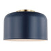 Myhouse Lighting Visual Comfort Studio - 7505401-127 - One Light Flush Mount - Malone - Navy