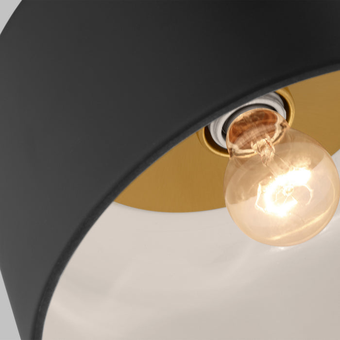 Myhouse Lighting Visual Comfort Studio - 7505401EN3-112 - LED Flush Mount - Malone - Midnight Black