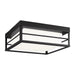 Myhouse Lighting Visual Comfort Studio - 7529693S-112 - LED Flush Mount - Dearborn - Midnight Black