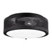 Myhouse Lighting Visual Comfort Studio - 7532003-112 - Three Light Flush Mount - Vander - Midnight Black