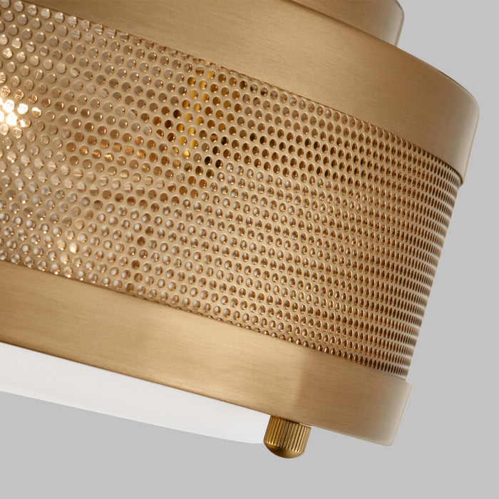Myhouse Lighting Visual Comfort Studio - 7532003EN-848 - LED Flush Mount - Vander - Satin Brass