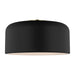 Myhouse Lighting Visual Comfort Studio - 7605401-112 - One Light Flush Mount - Malone - Midnight Black