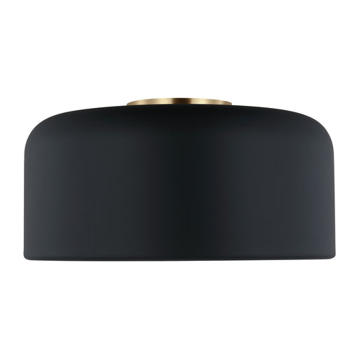 Myhouse Lighting Visual Comfort Studio - 7605401-112 - One Light Flush Mount - Malone - Midnight Black