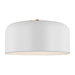 Myhouse Lighting Visual Comfort Studio - 7605401-115 - One Light Flush Mount - Malone - Matte White