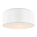 Myhouse Lighting Visual Comfort Studio - 7605401-115 - One Light Flush Mount - Malone - Matte White