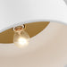 Myhouse Lighting Visual Comfort Studio - 7605401-115 - One Light Flush Mount - Malone - Matte White