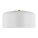 Myhouse Lighting Visual Comfort Studio - 7605401-115 - One Light Flush Mount - Malone - Matte White