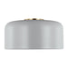 Myhouse Lighting Visual Comfort Studio - 7605401-118 - One Light Flush Mount - Malone - Matte Grey