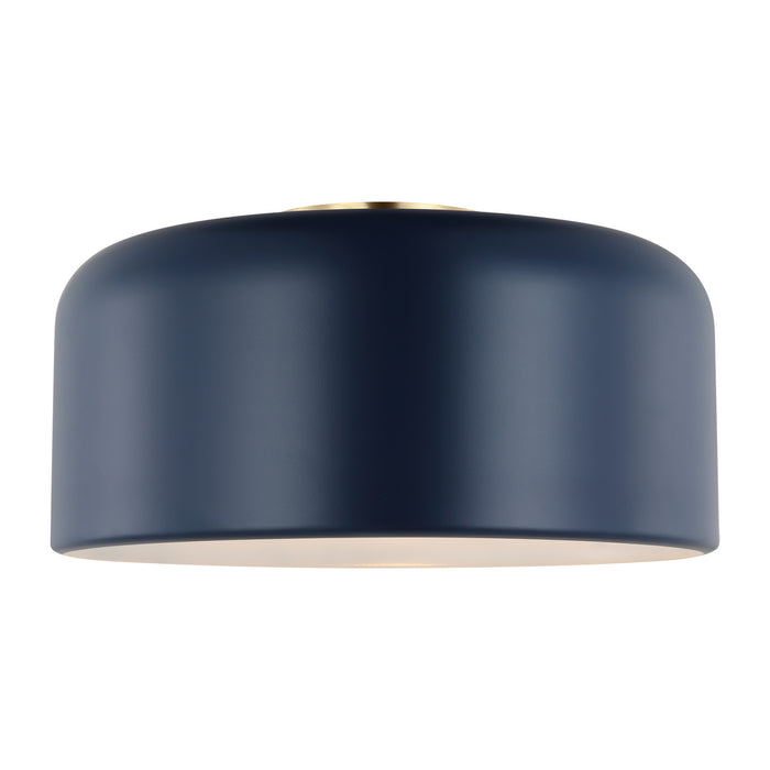 Myhouse Lighting Visual Comfort Studio - 7605401-127 - One Light Flush Mount - Malone - Navy