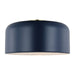 Myhouse Lighting Visual Comfort Studio - 7605401-127 - One Light Flush Mount - Malone - Navy