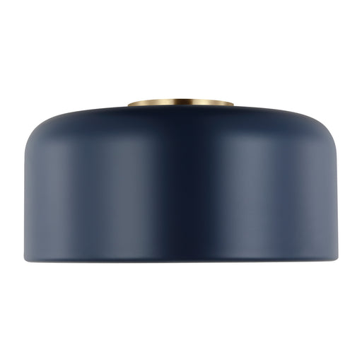 Myhouse Lighting Visual Comfort Studio - 7605401-127 - One Light Flush Mount - Malone - Navy