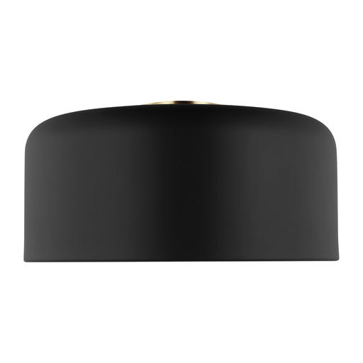 Myhouse Lighting Visual Comfort Studio - 7705401-112 - One Light Flush Mount - Malone - Midnight Black