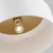 Myhouse Lighting Visual Comfort Studio - 7705401-115 - One Light Flush Mount - Malone - Matte White