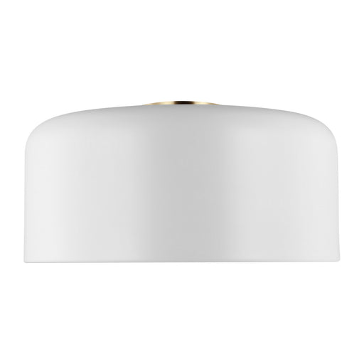 Myhouse Lighting Visual Comfort Studio - 7705401-115 - One Light Flush Mount - Malone - Matte White