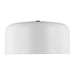 Myhouse Lighting Visual Comfort Studio - 7705401-115 - One Light Flush Mount - Malone - Matte White