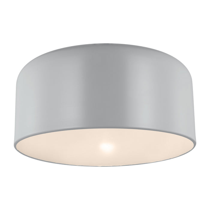 Myhouse Lighting Visual Comfort Studio - 7705401-118 - One Light Flush Mount - Malone - Matte Grey