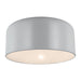 Myhouse Lighting Visual Comfort Studio - 7705401-118 - One Light Flush Mount - Malone - Matte Grey