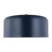 Myhouse Lighting Visual Comfort Studio - 7705401-127 - One Light Flush Mount - Malone - Navy