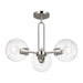 Myhouse Lighting Visual Comfort Studio - 7755703-962 - Three Light Semi-Flush Mount - Codyn - Brushed Nickel