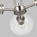 Myhouse Lighting Visual Comfort Studio - 7755703-962 - Three Light Semi-Flush Mount - Codyn - Brushed Nickel