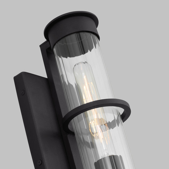 Myhouse Lighting Visual Comfort Studio - 8526701-12 - One Light Outdoor Wall Lantern - Alcona - Black