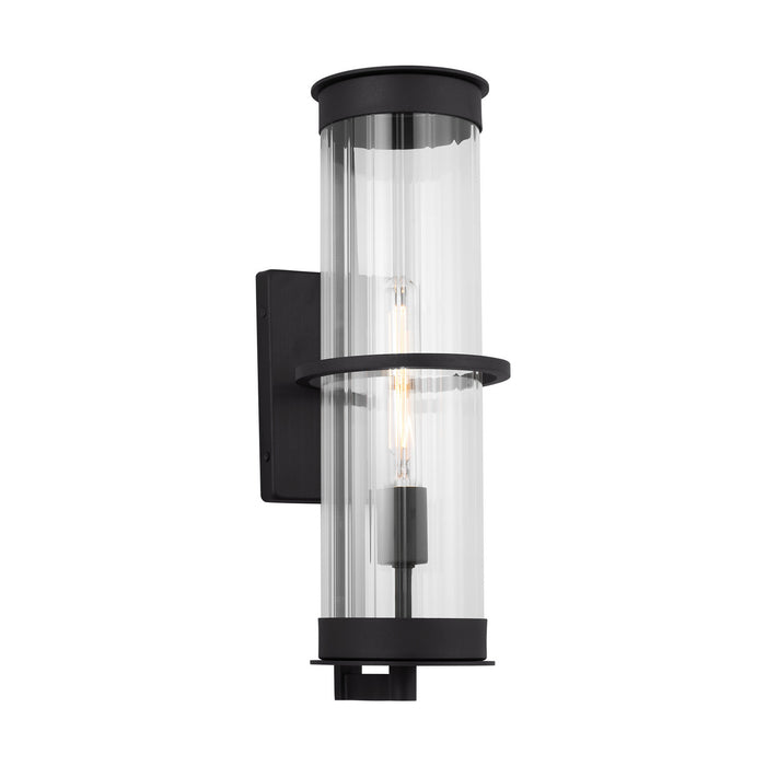 Myhouse Lighting Visual Comfort Studio - 8726701-12 - One Light Outdoor Wall Lantern - Alcona - Black