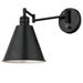 Myhouse Lighting Westinghouse Lighting - 6125400 - One Light Wall Fixture - Trocadero - Matte Black