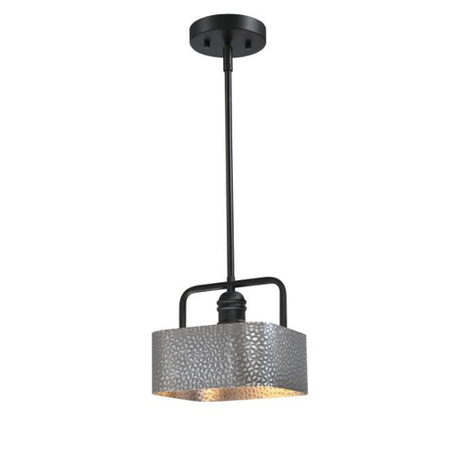 Myhouse Lighting Westinghouse Lighting - 6125600 - One Light Mini Pendant - Bexar - Matte Black With Dark Pewter Accents