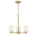 Myhouse Lighting Westinghouse Lighting - 6126900 - Three Light Chandelier - Sylvestre - Champagne Brass