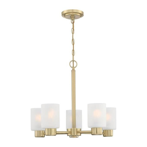 Myhouse Lighting Westinghouse Lighting - 6127000 - Five Light Chandelier - Sylvestre - Champagne Brass