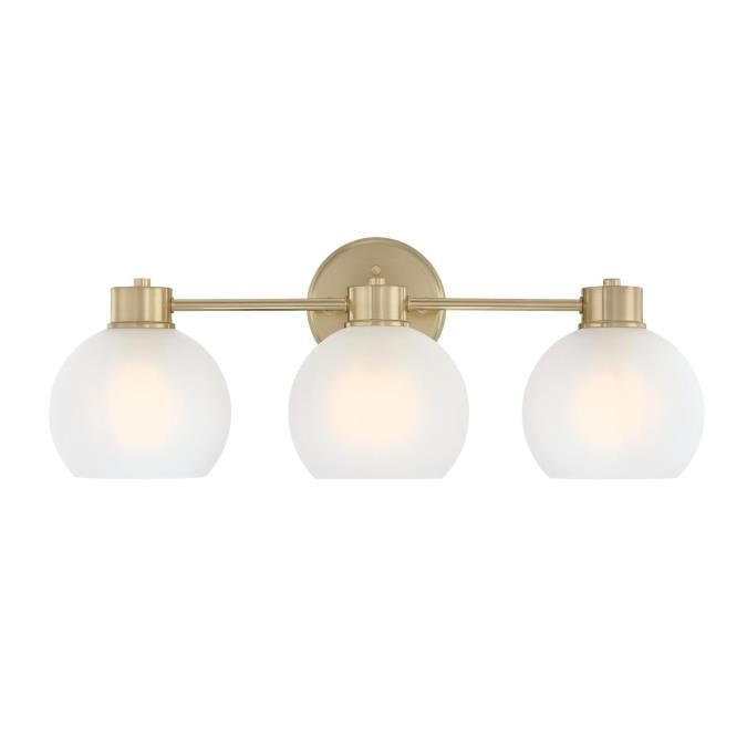 Myhouse Lighting Westinghouse Lighting - 6127700 - Three Light Wall Fixture - Dorney - Champagne Brass
