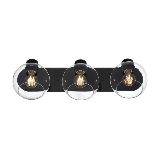 Myhouse Lighting Westinghouse Lighting - 6127900 - Three Light Wall Fixture - Hyson - Matte Black