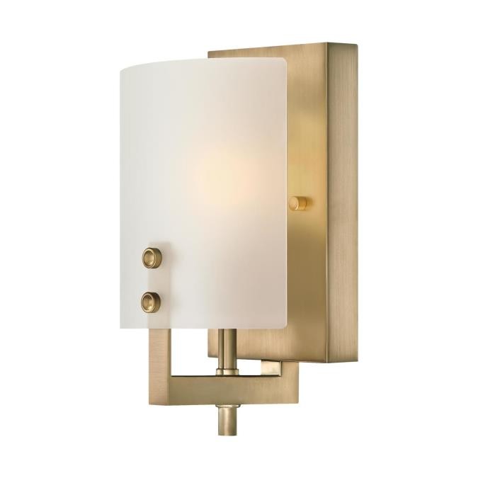 Myhouse Lighting Westinghouse Lighting - 6128300 - One Light Wall Fixture - Enzo James - Brushed Brass