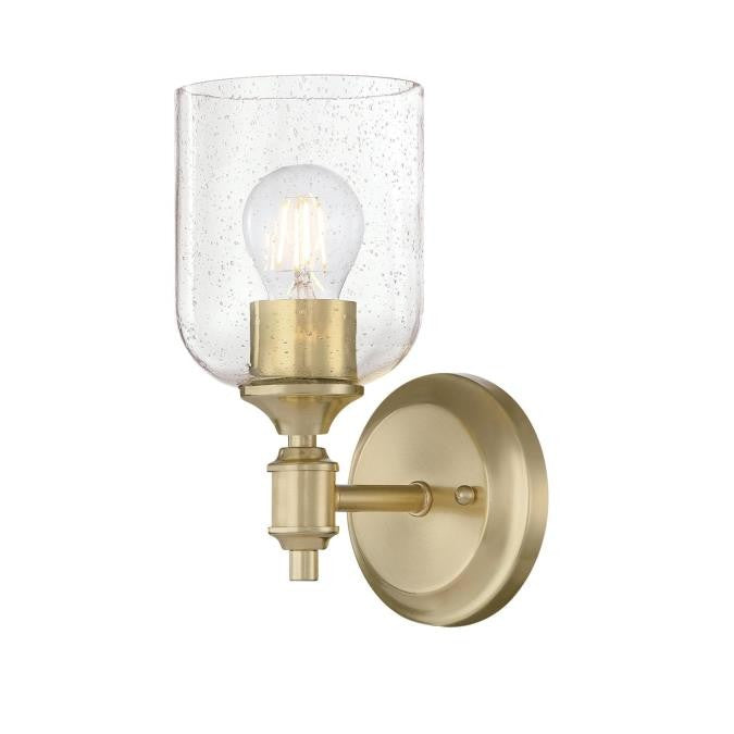 Myhouse Lighting Westinghouse Lighting - 6129600 - One Light Wall Fixture - Basset - Champagne Brass