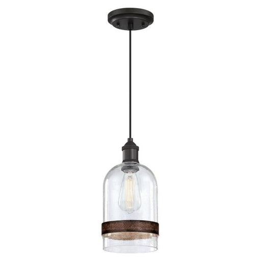 Myhouse Lighting Westinghouse Lighting - 6129800 - One Light Mini Pendant - Tarrant - Black-Bronze